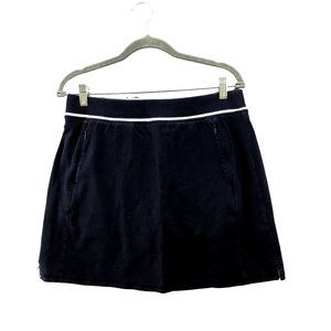 T By Talbots Skort Size M Athletic Sweat Short Pull On Comfy Cotton Blend